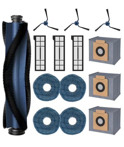 Eufy X10 Pro Omni 用 消耗品 互換品 ロボット掃除機 アクセサリー フィルター 紙パック ブラシ モップ 消耗品セット ロボット掃除機交換パーツキット 14点入り