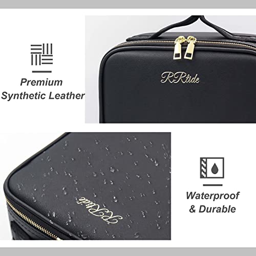 Rrtide Travel Makeup Bag With Mirror Of Led Lighted, Makeup Train Case With Adjustable Dividers, Makeup Case With Mirror And Detachable 10X Magnifying Mirror #TOP4