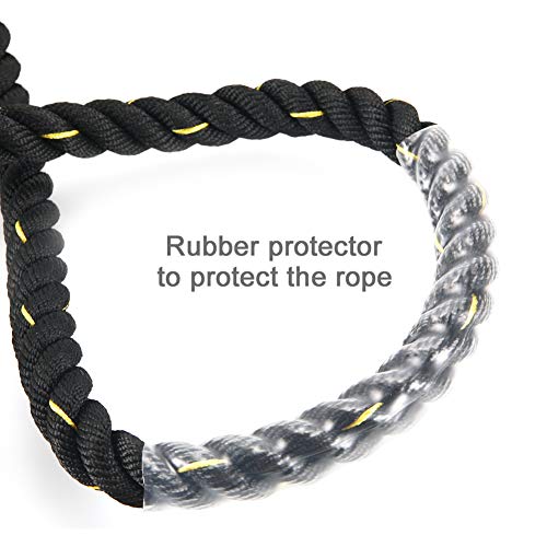 Letsgood 3Lb Heavy Jump Rope Workout Rope - Strong Weighted Skipping Rope For Fitness Strength Full Body Building Muscle (1.0'' X 9.9 Ft) #TOP1