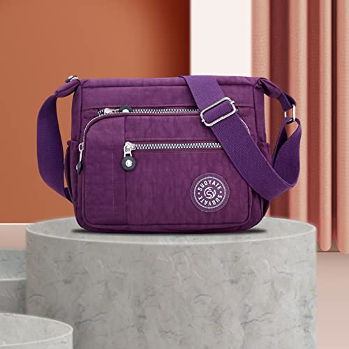 Womens Multi Pocket Messenger Cross Body Bag Travel Bag Casual Cross Body Shoulder Handbag For Shopping Travel Hiking Daily - 3