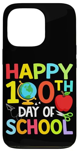 Happy 100th Day of Kindergarten Teacher Boys Girls 100 days �X�}�z�P�[�X iPhone 13 Pro �p