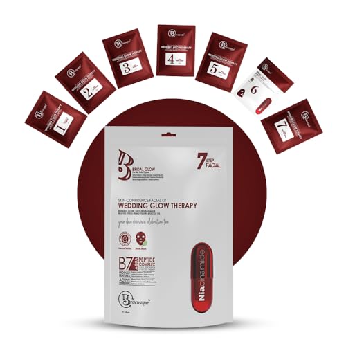 Brownsugar Bridal Glow Facial Kit for Wedding Glow Therapy with Niacinamide & Peptide (Wedding Glow)