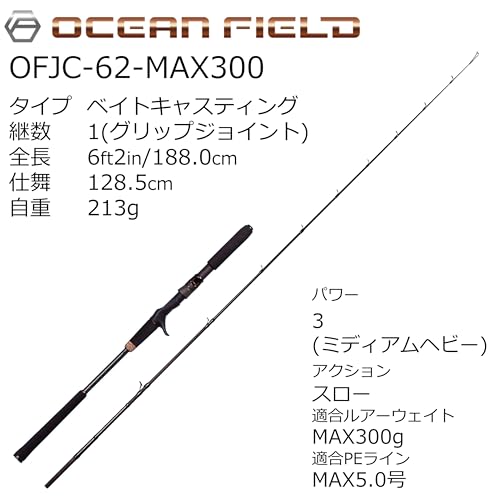 Abu Garcia OCEANFIELD JIGGING OFJC-62-MAX300