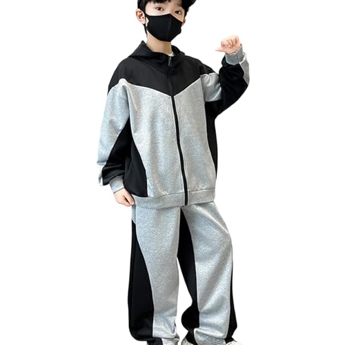 Chándal para niños ideal contra el frío de entretiempo con chaqueta con capucha y pantalón