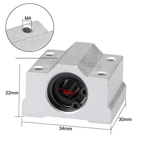 Uxcell A18071300UX0373 Scs8Uu Linear Ball Bearing Slide Block Units thumb #1