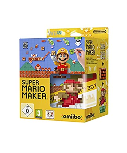 Date de sortie : 2015-09-11 Super Mario Maker (inkl. amiibo 8-Bit Mario Figur + Artbook) - Wii U - [Edizione: Germania]