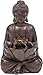 Autodaya 18.9in Buddha Water Fountain Outdoor, Zen Style Handcrafted Sculpted Garden Fountain with LED Lights & Pump, Soothing Water Feature for Tranquil Patio, Yard, Blcony, Porch or Home Decor