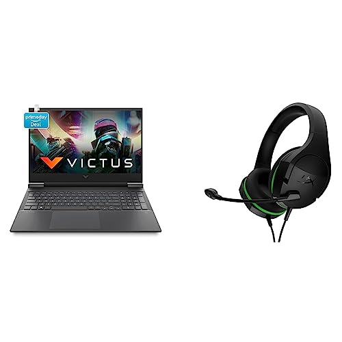 Image of HP Victus Gaming Laptop 11th Gen Intel Core i5-11400H16.1 inch(40.9 cm) FHD IPS Gaming Laptop & HyperX CloudX Stinger Core Gaming Headset (HX-HSCSCX-BK) - Green