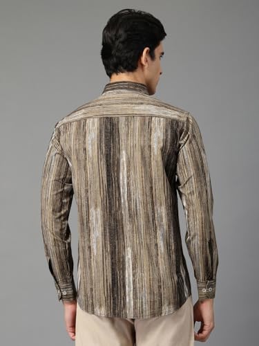 Image of Majestic Man Men's Stylish Unique Print Casual Shirt - Pure Cotton| Full Sleeve | Trendy & Comfortable