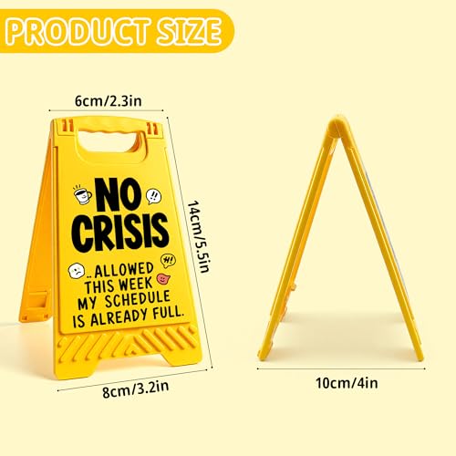 HRPHRP Office Desk Decor Desk Accessories - Funny Boss Coworker Employee Bosses Day Gifts, Cubicle Decor Gag Gifts for Women Men, Teacher Nurse Principal Appreciation Gifts, Lady Work Desk Signs