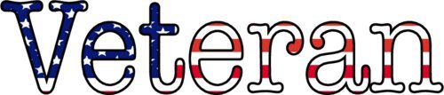 American Flag Veteran Vinyl Window Transfer - Military Veteran Bumper Sticker - Veteran Decal