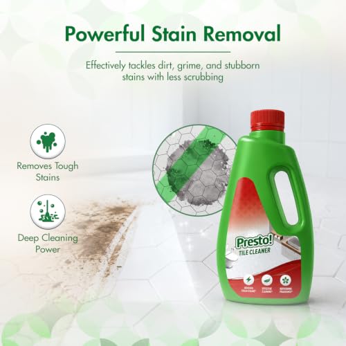 Image of Amazon Brand - Presto! Tile Cleaner | 1 Litre | Pack of 1 | Removes Grease, Dirt & Tough Stains