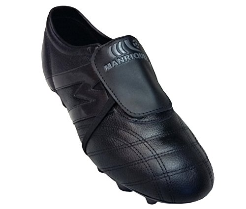 Manriquez Soccer Cleats MID SX Total Black Genuine Leather2