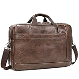 [ 3 Style Convertible Messenger Bag ] Our Messenger bag is made of Premium PU leather, not just a computer bag, it can also be a briefcases for men, this Handbag is particularly designed for people in business, work and those who need to carry a lapt...