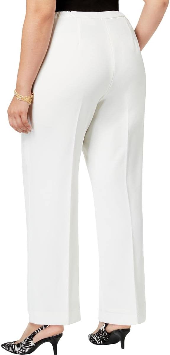 Kasper Plus-Size Stretch Straight Leg Pant - Image 2