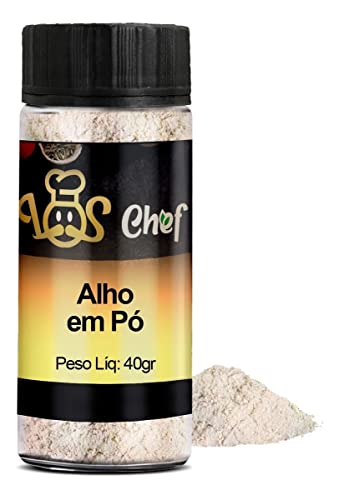 Tempero Alho em Pó Pote 40gr 100% Puro Premium Los Chef
