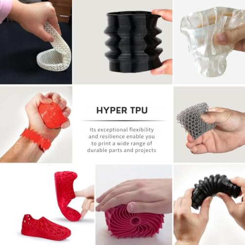 Image of 3IDEA TPU+ 3D Printer White Filament 1.75mm, Flexible High-Strength TPU Filament, Reusable Spool, 1kg Roll, Dimensional Accuracy ±0.02mm, Compatible with Most FDM 3D Printers