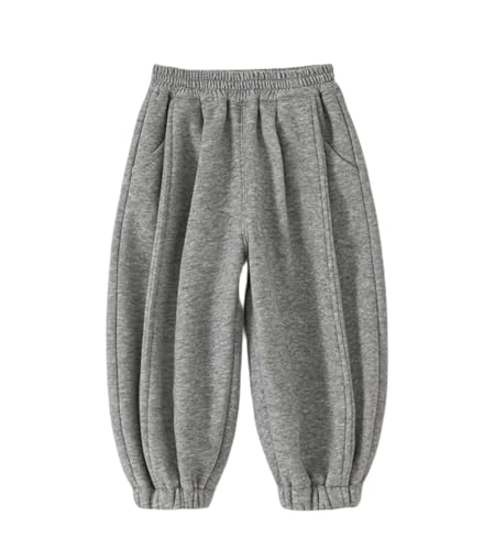 Toddler Boys Girls Cotton Casual Solid Pockets Pants Athletic Fall Winter Plus Velvet Padded Leisure Jogger Sweatpants
