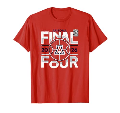 Arizona Wildcats Final Four 2026 Men's March Madness Logo T-Shirt