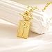 Moodear Cross Necklace for Women Trendy Chunky 14K Gold Plated Cross Pendant Necklace Toggle Clasp Paperclip Chain Dainty Necklace for Women Fashion Religious Gift