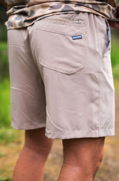 Burlebo Classic Deer Camo Everyday Shorts - Grey Pocket4