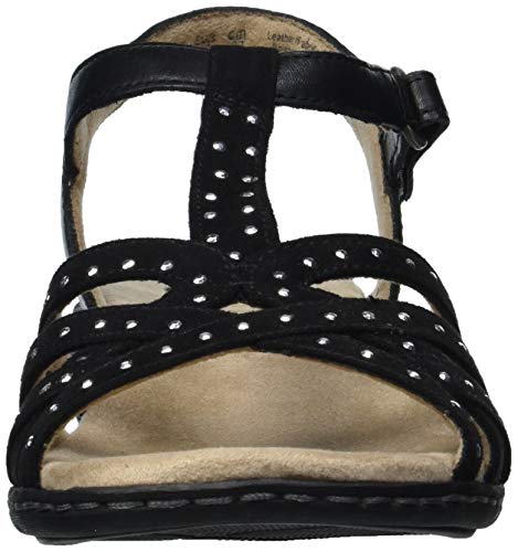 Soul Naturalizer Women's Brielle Flat Sandal, Black Leather, 7 Wide #TOP1