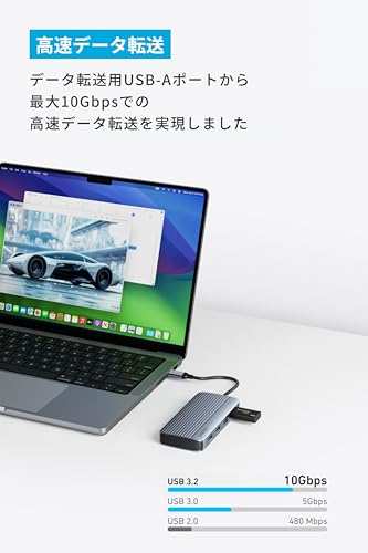 Anker USB-C ハブ (7-in-1, Dual Display) A8374 の商品画像 4