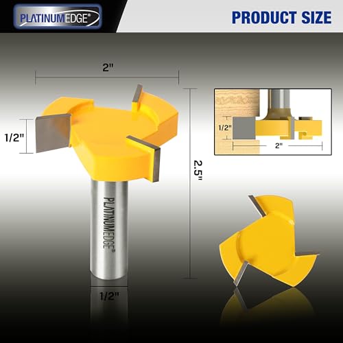 PLATINUMEDGE Spoilboard Surfacing Router Bit