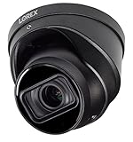 Lorex LNE9383 4K Nocturnal 4 Series IP Wired Dome Camera with Motorized Varifocal Lens and Listen-in Audio (Black)