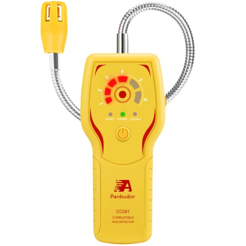 Tadeto Tragbarer Gasleckdetektor – Für Erdgas, Methan, Propan, Butan, Mit Sprachwarnung, LCD-Display, Flexibler Sonde (30 Cm Tadeto Tragbarer Gasleckdetektor – Für Erdgas, Methan, Propan, Butan, Mit Sprachwarnung, LCD-Display, Flexibler Sonde (30 Cm