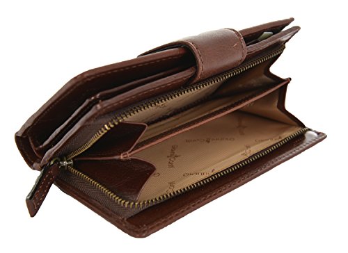 Gianni Conti Fine Italian Leather Medium 16 Card and Coin Purse Wallet - 9408046 (Brown) - Image 6