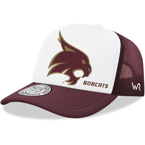 BH Fashion Company Texas State University Boko The Bobcat TSU Trucker Mesh Snapback Jumbo Cap Maroon