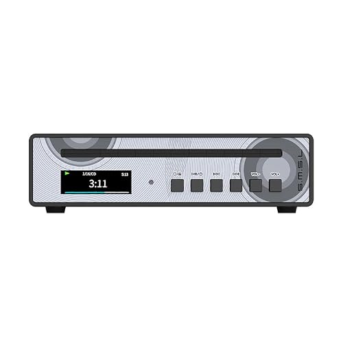 SMSL PL100 Pro CD Player Multi-Function CS43131*2 DAC Chips Supports Lossless MQA Playback 4.4mm Balanced XLR with Remote Control (Black)