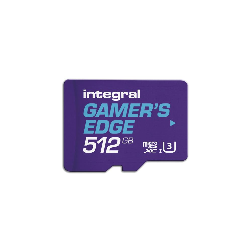 Integral 512GB Gamer's Edge Micro SD Card für die Nintendo Switch - Schnelles Laden & Speichern von Spielen Speichern von Spielen DLC & Daten Entwickelt für Nintendo Switch, Switch Lite & Switch OLED