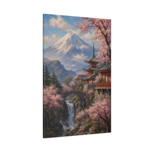 Toile murale de montagne impressionniste pour habiller un grand mur vide de salon
