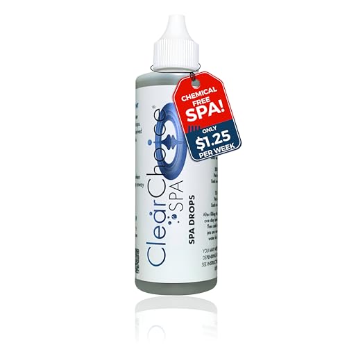 Clear Choice Spa® Spa Drops - 1Year Supply, 4oz Enzyme-Based Hot Tub Treatment – Non-Toxic, Natural Water Purification for Healthy Spa Water – Easy to Use, Hypoallergenic, Made in The USA