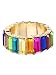 Produktbild fancyU Persönlichkeit Mode Geometrische Farbe Legierung Diamant Ring Damen Hochzeit Schmuck Zubehör Bunte Feste Damen Ring Hochzeit Geburtstag