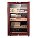 Elektroniczna chłodziarka do cygar Humidor Touch Cabinet 300 Cygaro z hiszpańskimi półkami z drewna cedrowego/tacą Dwuwarstwowe puste szkło izolacyjne Cichy bez wibracji