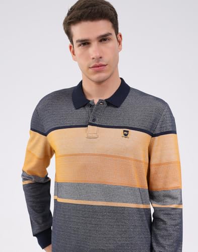 Image of Monte Carlo Men Regular Fit Solid Printed Collar Neck Button Closure Full Sleeve Winter Men T-Shirt (Pack of 1)