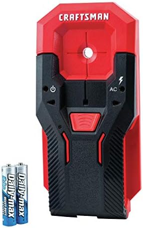 CRAFTSMAN Stud Finder, 3/4-Inch Depth, Live AC Safety Detection, Audible (CMHT77620)