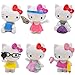 6 Stück Katze Cake Topper Mini Figuren Set Katze Birthday Party Supplies Cupcake Figuren für Kuchen Auto Dekoration(B)