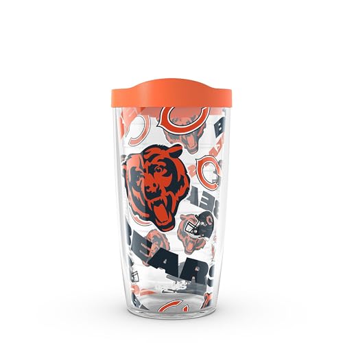 Tervis NFL® Chicago Bears - All Over Made in USA Double Walled Insulated Tumbler Travel Cup Keeps Drinks Cold & Hot, 16OZ,