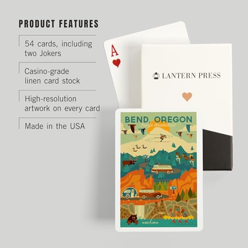 Baraaja de Cartas de Poker Lantern Press Geometric miniatura 3