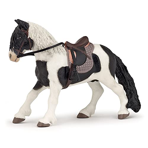Papo - Realistic Pony With Saddle Figure - Ages 3+ - Horses And Ponies Collection - Creative Play Equestrian World - Gift Idea Toy for Girls and Boys