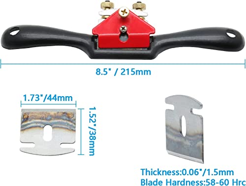 Adjustable Spokeshave Plane With Flat Base, Metal Blade For Wood Shave, Smooth Planes, Wood Carver, Woodworking Planes, Premium Hand Manual Tool #TOP4