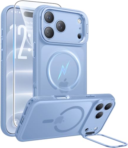 FNTCASE for iPhone 18 Pro Max/17 Pro Max Case with Stash Stand for MagSafe