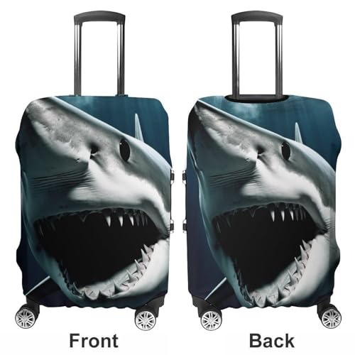 Suitcase Covers for Luggage Washable Luggage Cover Shark Luggages Wheel Covers Elastic Travel Carry On Suitcase Cover Travel Luggages Protector Sleeve Fit 29-32 Inch M3