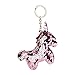 Produktbild Schlüsselanhänger Einhorn Pailletten Schlüsselbund mit tierischen Anhänger Mental Schlüsselanhänger für Schlüssel Tasche Dekor Geschenk 15x9cm 1Pack