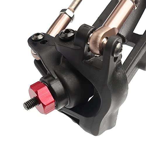 Gdool 12Mm Wheel Hex Hubs Drive Adapter 5Mm Thick & Flange M4 Lock Nuts Aluminum For Redcat Axial Hsp Wltoys Himoto Rc Truck Model Car Upgrade Parts (Red) #TOP7