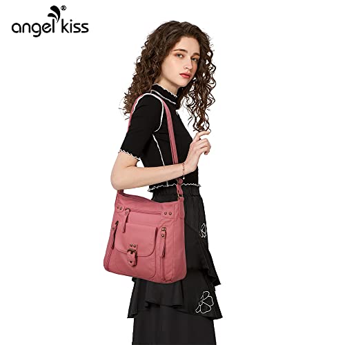 Angel Kiss Crossbody Bags Shoulder Bags And Handbags For Women Multi Pocket Daily Soft Hobo Purses Medium Size #TOP1